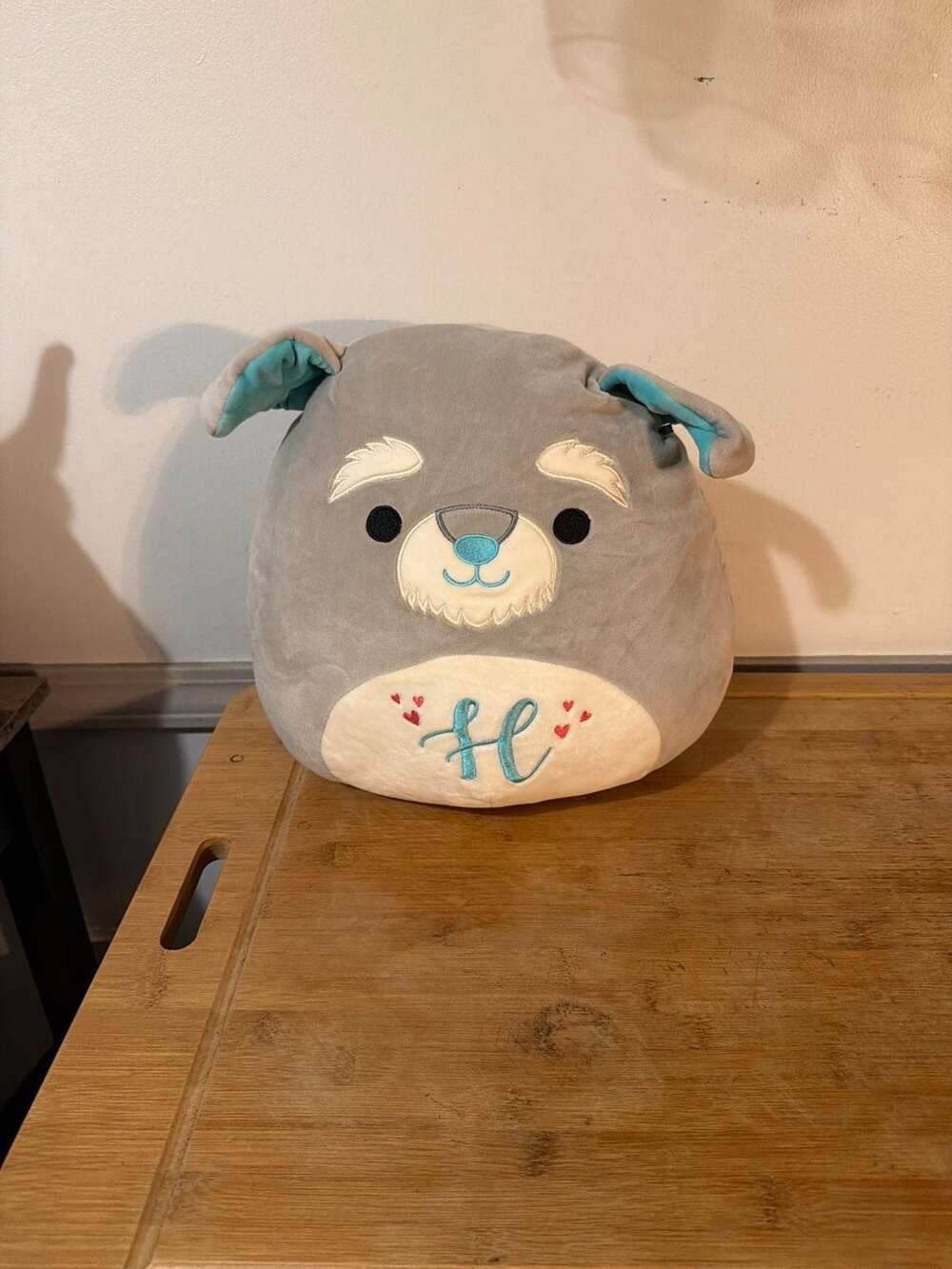 Squishmallows 12" Shaun the Schnauzer Dog Valentine Squad Personalized Plush